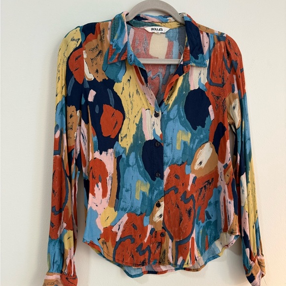 ROLLA'S Women's Colorful Abstract Blouse - Picture 1 of 2